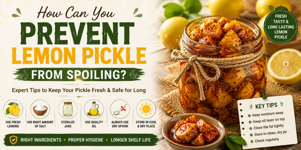How Can You Prevent Lemon Pickle from Spoiling?