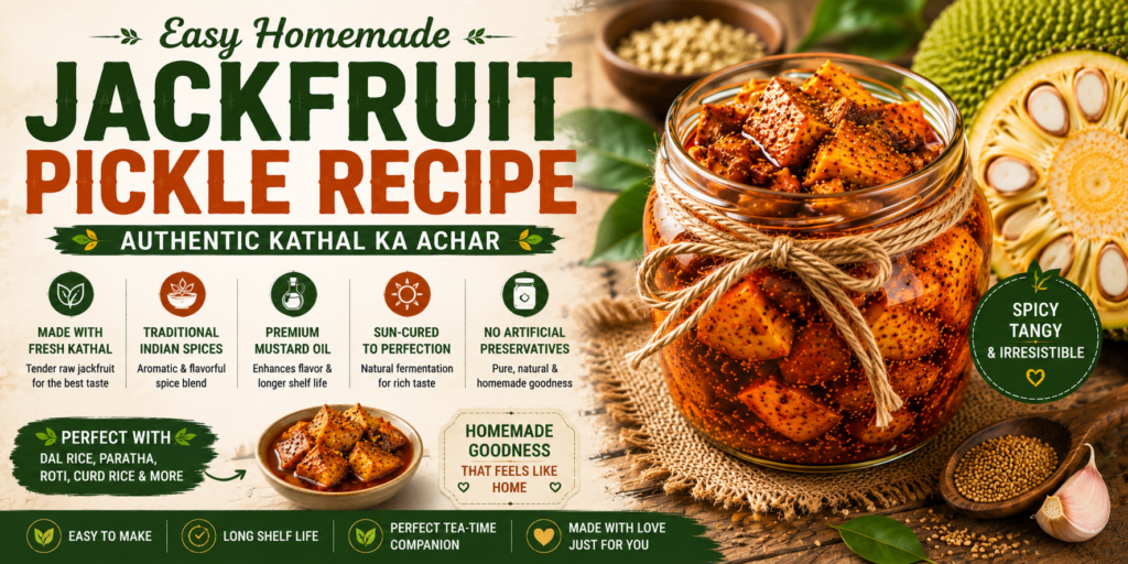 Easy Homemade Jackfruit Pickle Recipe: Traditional Kathal Ka Achar Step-by-Step Guide