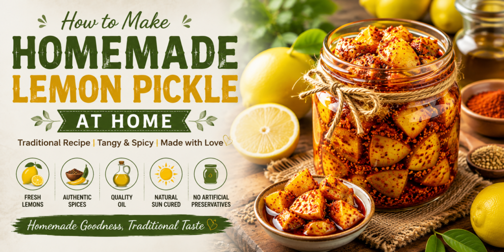 How to Make Homemade Lemon Pickle at Home: Traditional Indian Recipe, Tips & Storage Guide